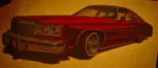 CHEVY IMPALA VINTAGE 1970's LOWRIDER IRON ON TRANSFER -NICE, B-23