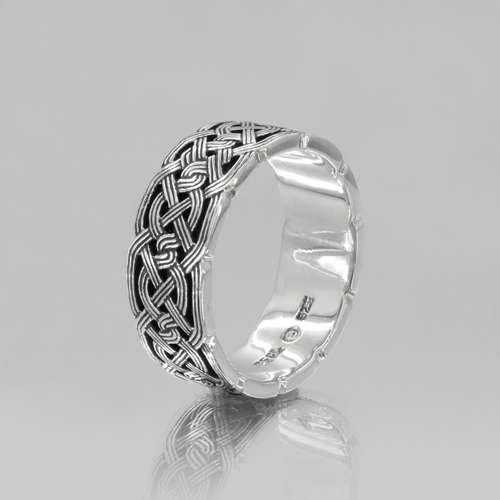 Mens Celtic Knot Ring - .925 Sterling Silver Celtic Knot Jewelry Sizes 4-15 - Picture 2 of 6
