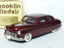 Brooklin BRK15X CTCS  1/43 1949 Monarch Coupe Handmade White Metal Model Car