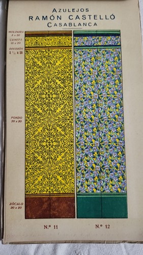 ANTIGUO CATALOGO AZULEJOS MANISES - Imagen 6 de 11