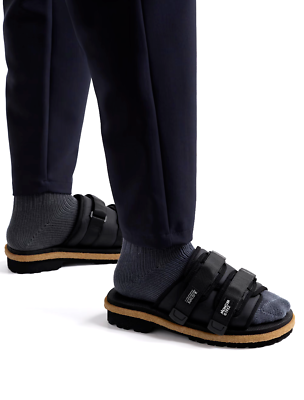 新品 27cm モンクレール　SUICOKE サンダル 6404 MONCLER MONCLER X SUICOKE Moto Mountain Ripstop Vibram Sole Slides