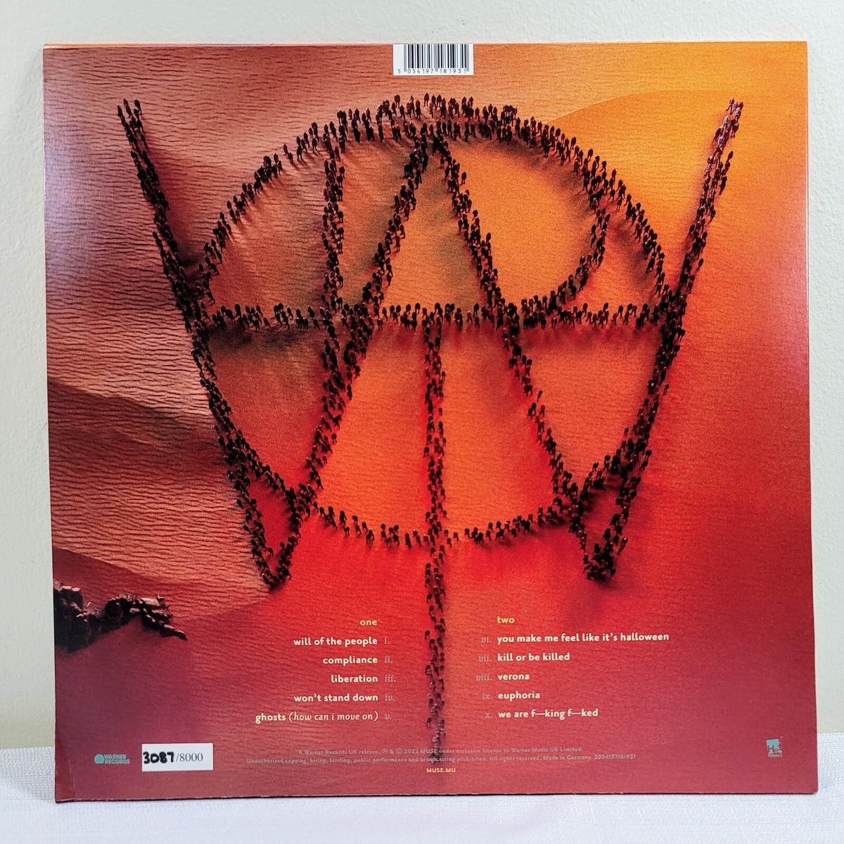 Muse - Will of the People ZOETROPE Color Vinyl LP (Hand Numbered