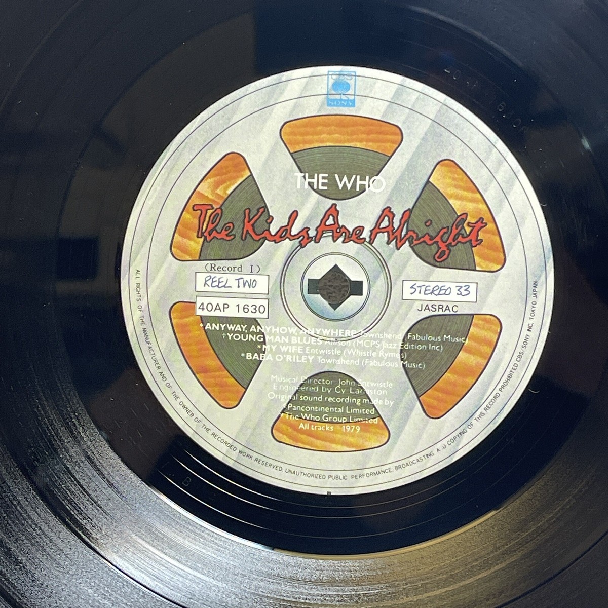 その他 2discs LP Who Kids Are Alright 40AP16301 CBS SONY /00500 The Who – The Kids Are Alright / LP 1979 CBS/Sony 40AP 1630