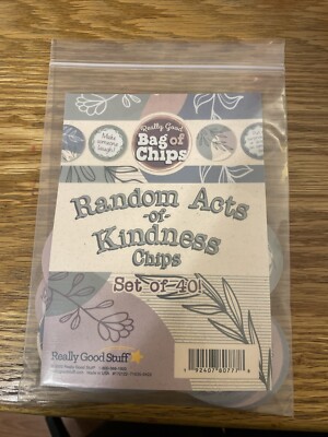 Really Good Stuff Kindness Chips for Kids - Conversation Starters for...