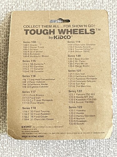 Vintage Kidco Tough Wheels Green Stepside Pickup Truck No. 120 Range Busters - Picture 7 of 7