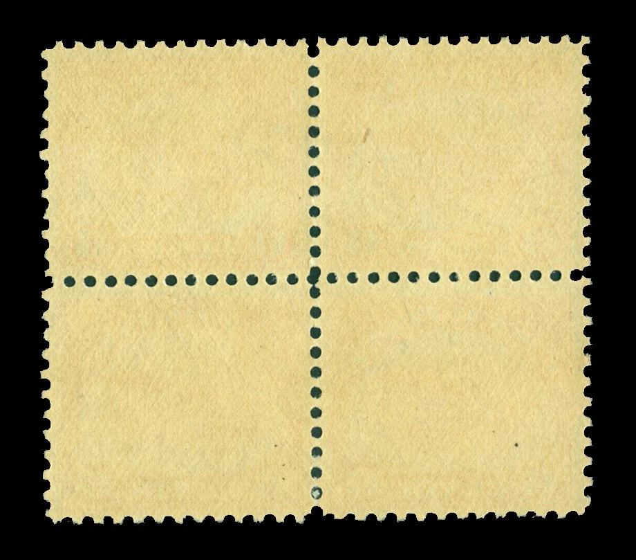 US 1918 AIRMAIL - Curtiss Jenny  6c yellow  Scott # C1 mint MNH VF  Block of 4 - Image 2 of 2