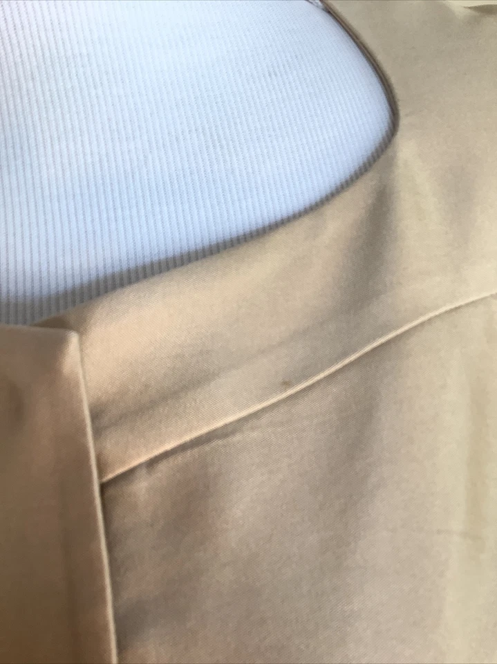 Chaqueta blazer de lujo lk bennett 8 mezcla seda tono dorado Foto 3 de 4