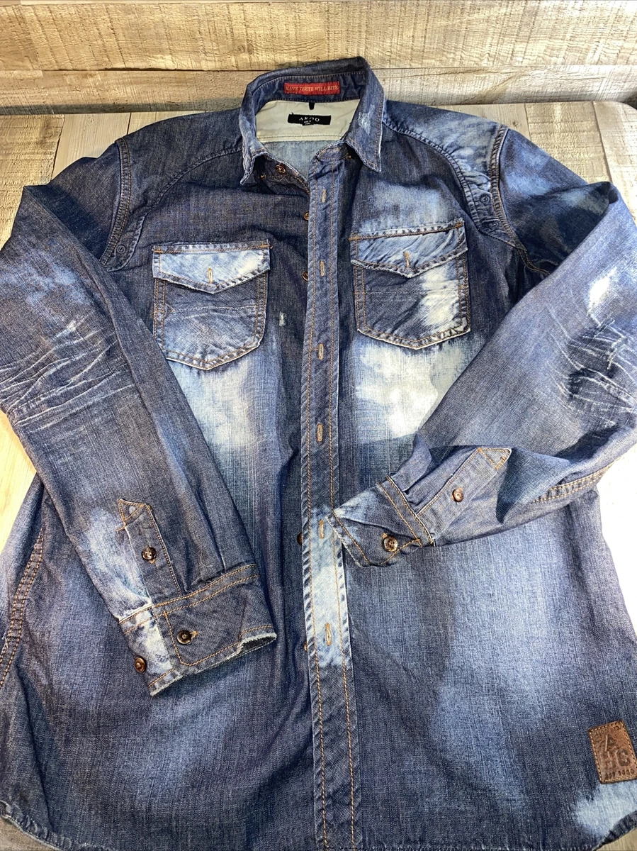 Akoo denim sale shirt