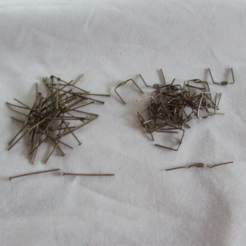 100 Antique Style bronze color Connector Parts- for Chandelier Crystals/Prisms - Picture 2 of 5