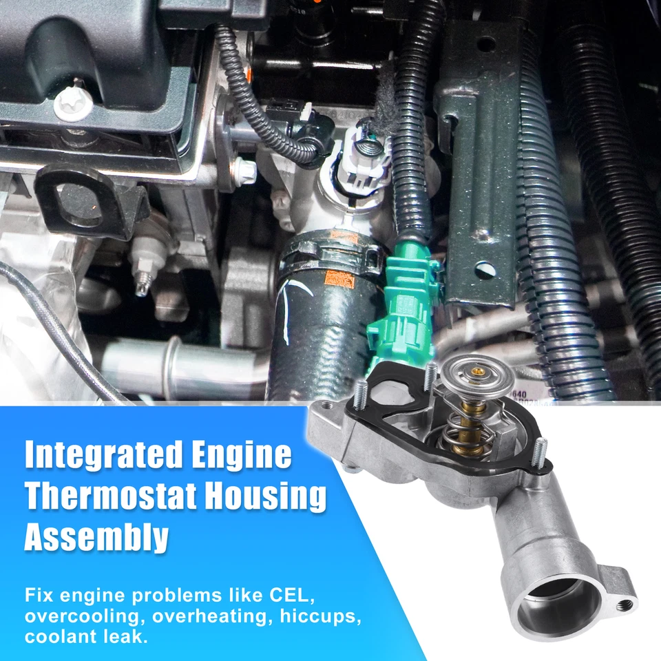 Conjunto de carcasa de termostato de refrigerante de motor 12597257 para Buick Rendezvous 3,6 L Foto 3 de 4