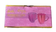 BARBIE X DRAGON GLASSWARE Espresso Cups DREAM HOUSE Collection 6 Oz. New Sealed