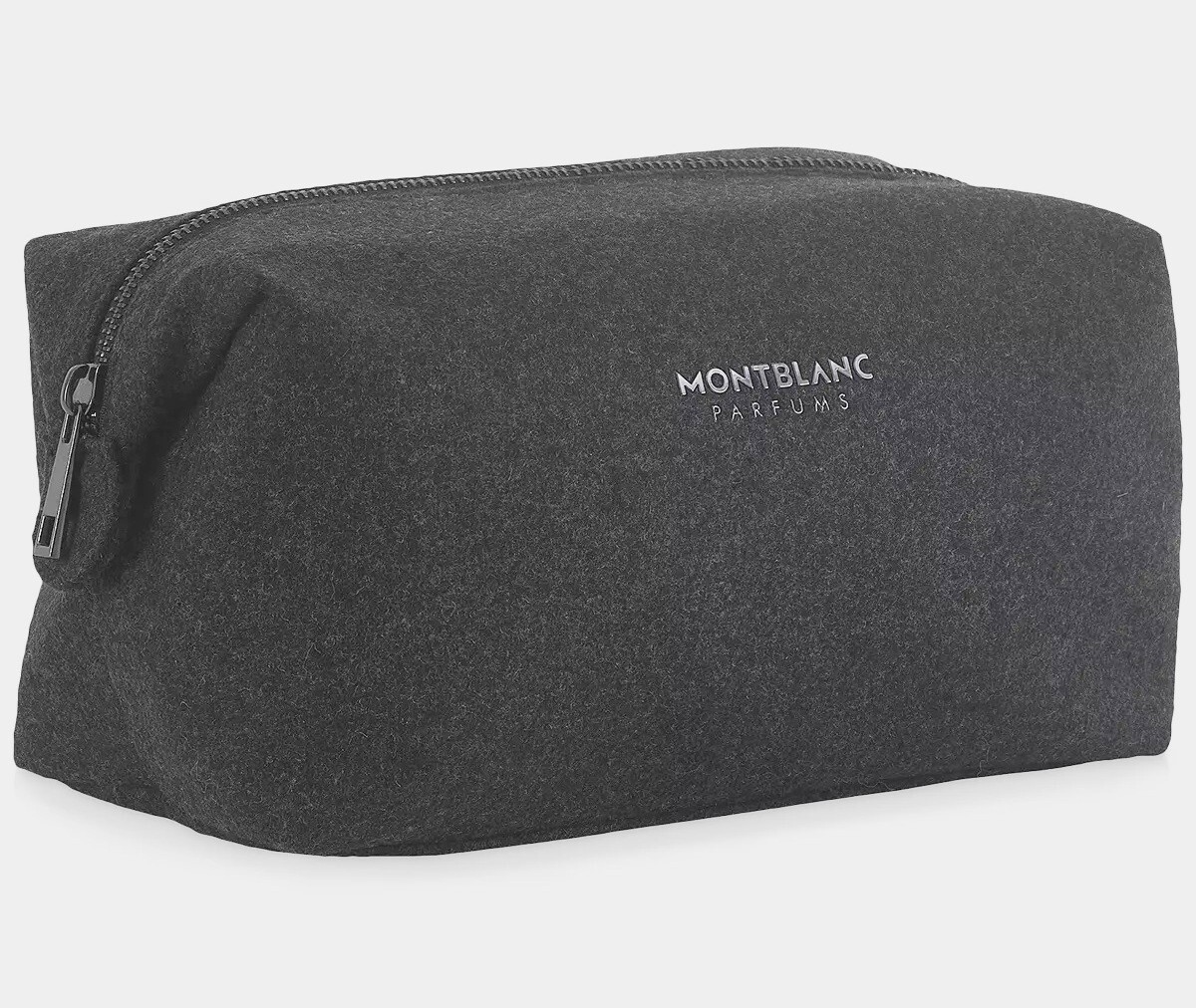 Montblanc Parfums Wool Blend Toiletry Pouch Travel Bag Gray for  
