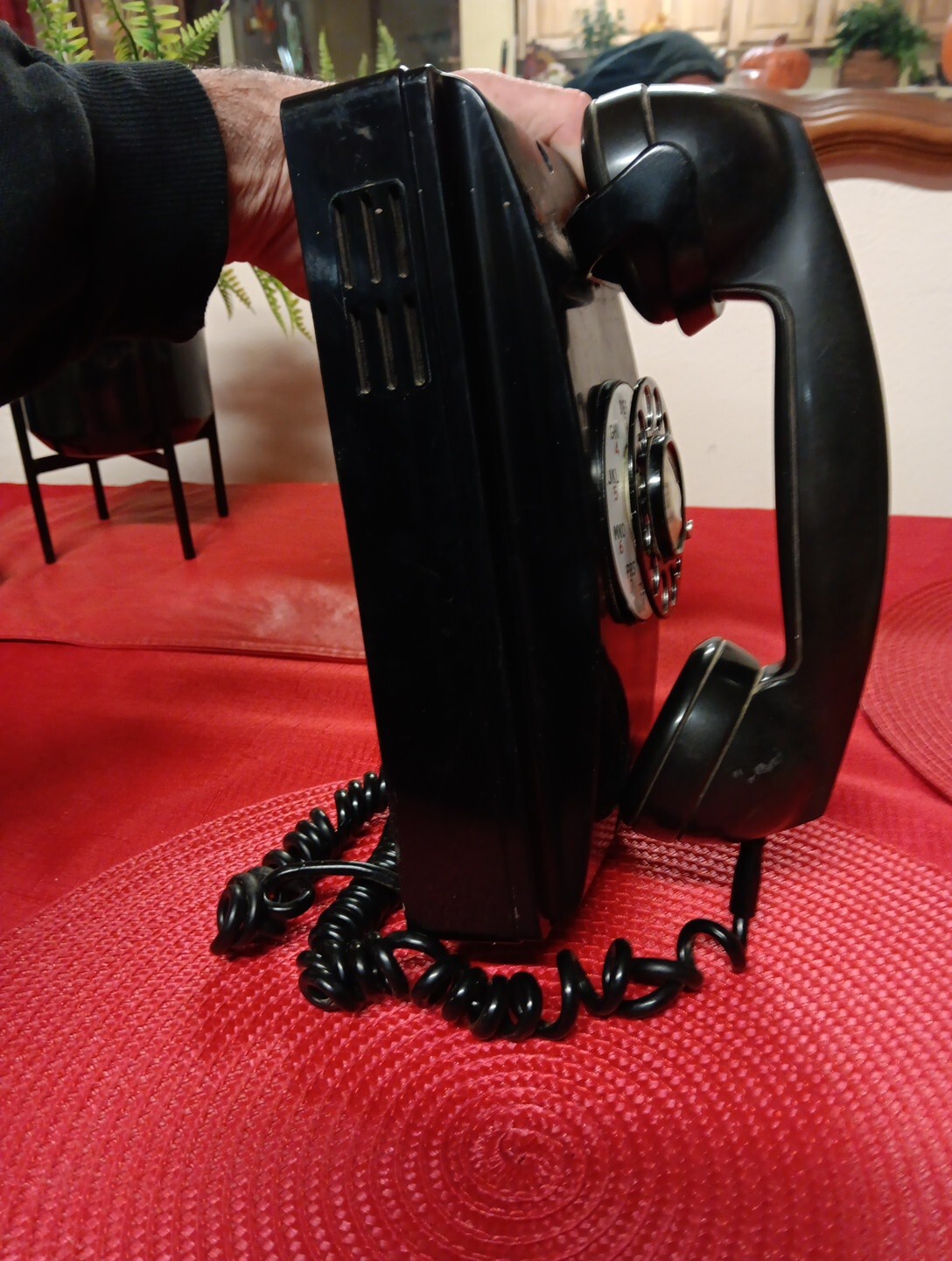 VINTAGE WESTERN ELECTRIC BLACK ROTARY WALL PHONE eBay