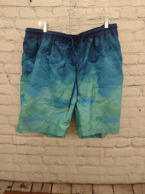 Kirkland Signature Blue Wave Swim Trunks Size xXL