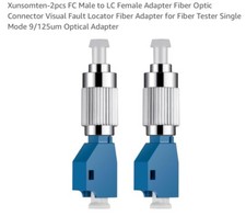Single Mode FC Male to LC Female Fiber Optic Converter - Visual Fault Locator...