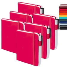 6 Pack Pocket Small Notebooks Bulk, Mini Cute Memo Notepads Hardcover College...