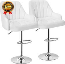Bar Stools Set of 2, Adjustable Barstools, Counter Height Stools
