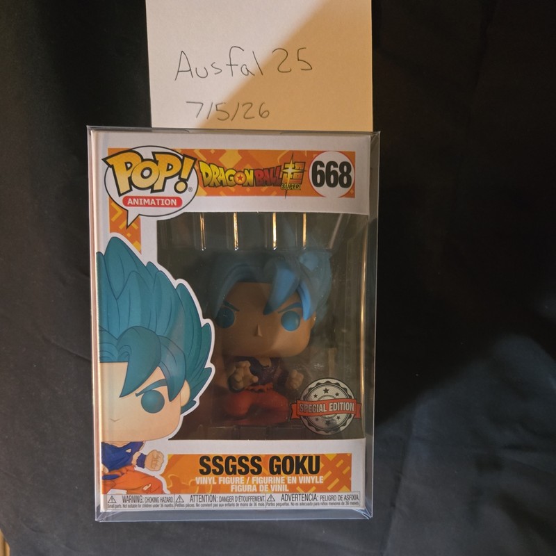 Funko Pop! Vinyl: Dragon Ball - SSGSS Goku - Hot Topic (Exclusive) #668