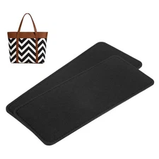 2pcs Felt Bag Base Shaper Handbag 10.83x4.33" 3mm Thick, Black