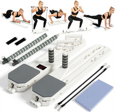 Pilates Reformer Board, 12-In-1 Portable Pilates Board for Home Workout, Core 