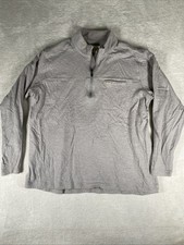 Ariat Womens Rebar Foundation 1/4 Zip Pullover 2XL Work Wear Gray Long Sleeve