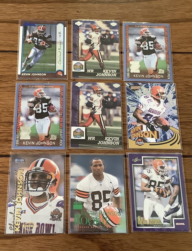 Kevin Johnson 1999 Rookie Card Lot Cleveland Browns Syracuse Orange NM
