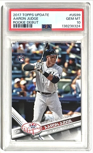 2017 Topps Update Series Aaron Judge RC PSA 10 Gem Mint Rookie Debut #US99
