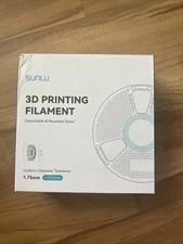 SUNLU PLA Filament 1.75mm White 1KG, Neatly Wound PLA Meta 3D Printing Filament