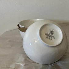 Over and Back Bowls Porcelain Round 8” diameter. Set Of 3. out of box but new