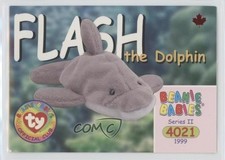 1999 Ty Beanie Babies Series 2 Chase Maple Leaf Flash the Dolphin #171 ha8