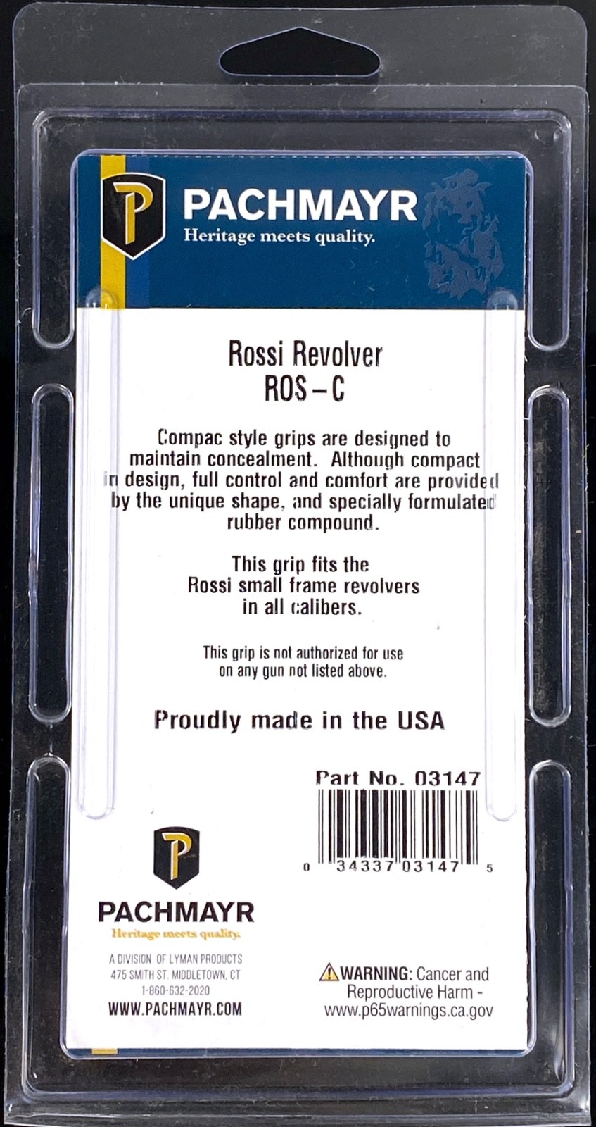 Pachmayr Rossi Small Frame Revolver Compac Grip  - 03147