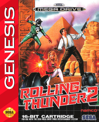 Rolling Thunder 2 For Sega Genesis Vintage Shooter