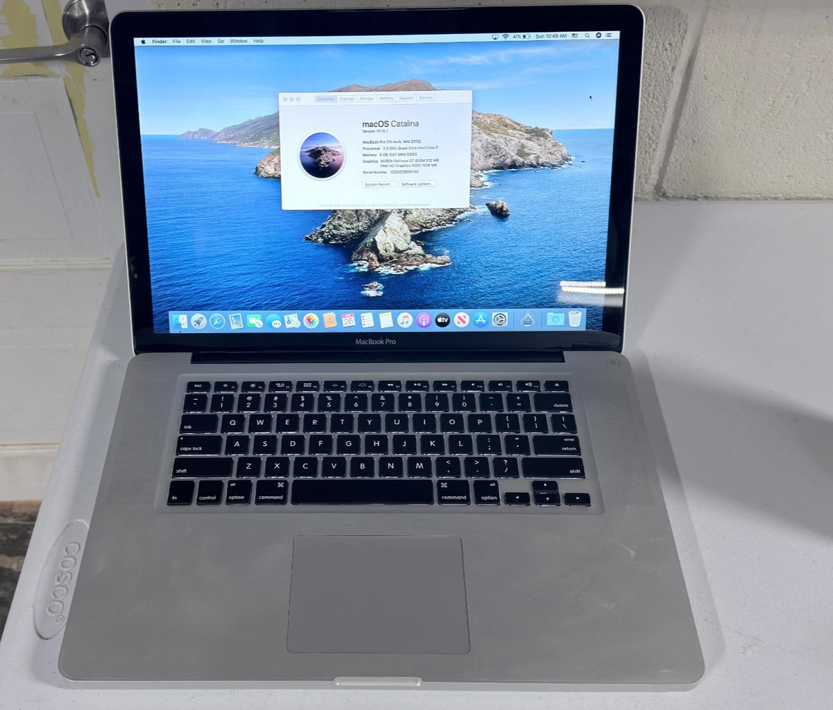 US配列 MacBook Pro2012 15インチ i7/16GB/256GB Apple MacBook Pro i7 2.6Ghz 16GB RAM 256GB SSD 15.4 Pol. Touch Bar