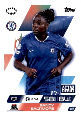 Match Attax EXTRA Champions League 137 - Sandy Baltimore - UWCL Base 2025/26