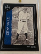 2021 Diamond Kings Black Frame Masterpiece 1/1 Babe Ruth #6 YANKEES