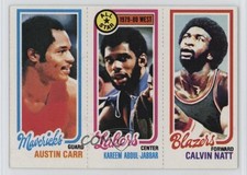 1980-81 Topps Austin Carr Kareem Abdul-Jabbar Calvin Natt #200-8-61 HOF 05k6