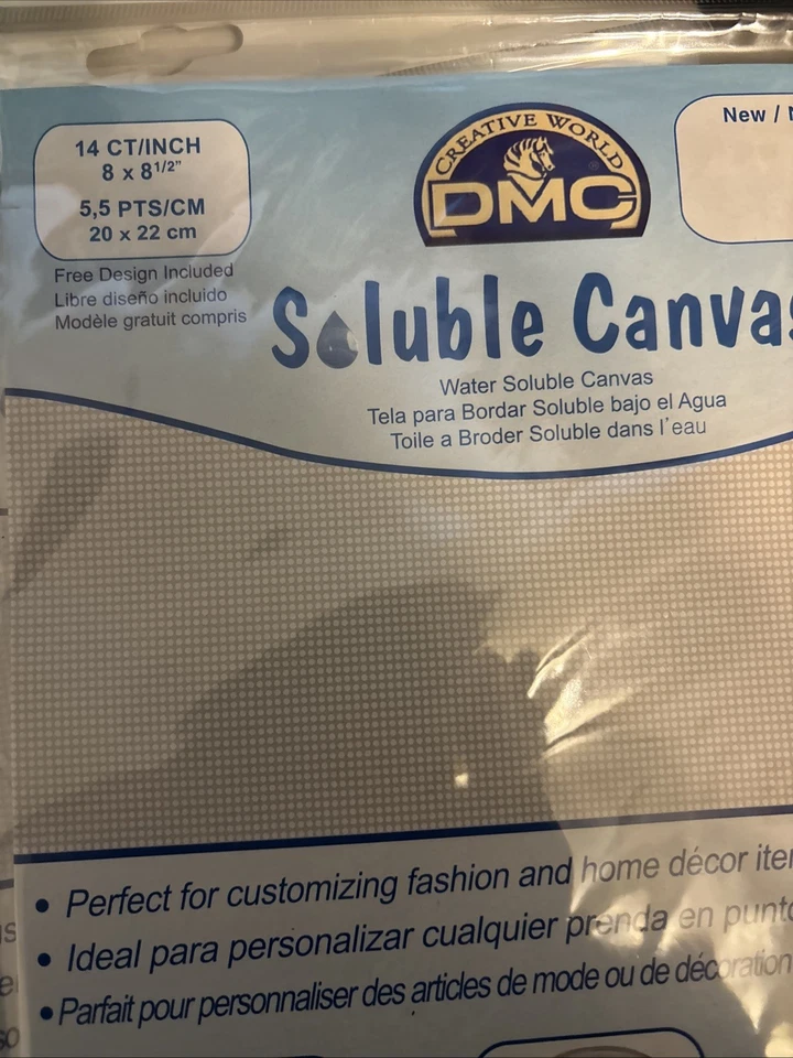 3 Packages Of Soluble Canvas 14 Count 8”x 8 1/2 - Image 2 of 4