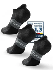 Coolmax Bamboo Viscose Compression Tab Running No Show Socks Men Moisture Wic...