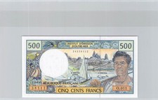 Pacifique 500 Francs (1992) O.011 Nr. 26338112 Pick 1e