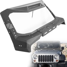 Armour Style Windshield Frame Cover Visor Cowl W Led For 07-18 Jeep Wrangler Jk Armour Style Windshield Frame Cover Visor Cowl W Led For 07-18 Jeep Wrangler Jk