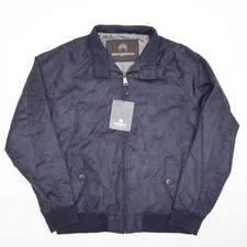 NWT Weatherproof Blue Microsuede Velvet Waterproof Jacket Bomber Size L Large