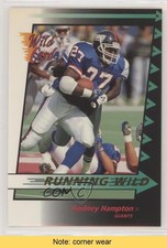1992 Wild Card Running Wild Gold Rodney Hampton #17 READ fm0