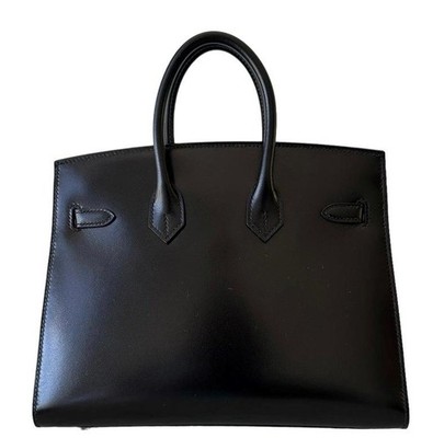 Hermes Birkin 25cm Bag Sellier Black Box Leather Gold Hardware | eBay