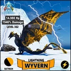 ARK Survival Ascended PC/PS5/XBOX PVE LIGHTNING WYVERN 💎 TOP STATS 1946 Damage