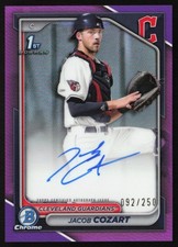 2024 Bowman Draft Chrome Purple Refractor 92/250 Jacob Cozart Auto #CPA-JCO GS1