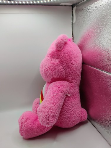 Care Bears 14" Cheer Bear Rainbow Plush Pink Basic Fun Unlock The Magic - Picture 2 of 6