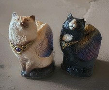 Lot Of 2 VTG Pena '88 Windstone Editions Flap Cat Figurines - Read Description!!
