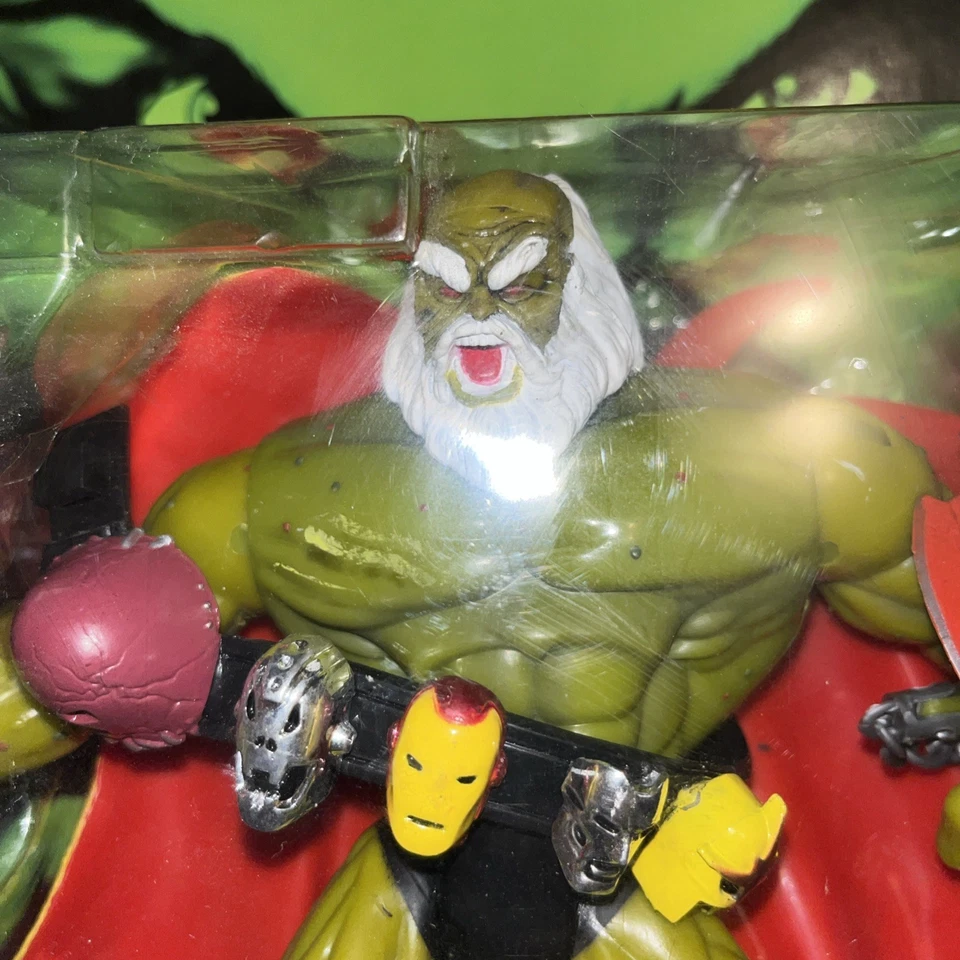 Figura Maestro ToyBiz Incredible Hulk Transformations 1997 de colección sin usar, en caja Foto 4 de 4