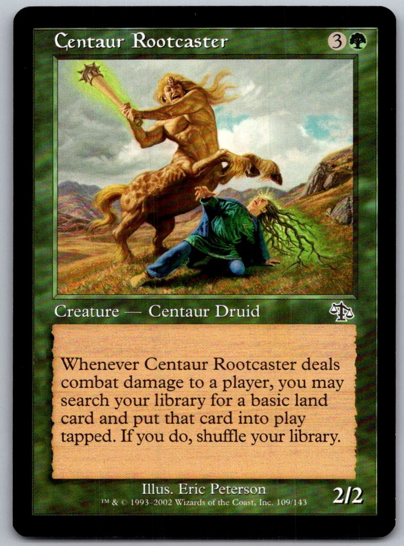 Centaur Rootcaster 109 Common Judgment Magic: The Gathering Lightly Played