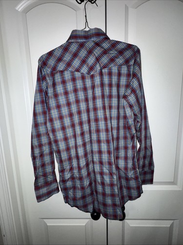 Wrangler Vintage 70s Rainbow Tag Striped Western Pearl Snap Shirt Boys 20 XXL - Picture 5 of 5